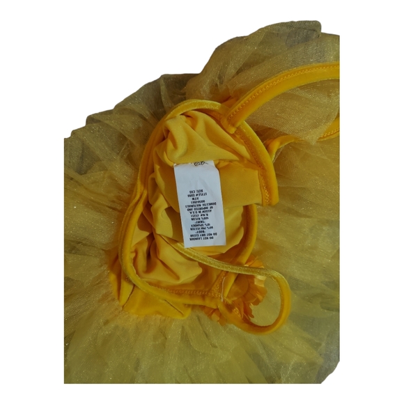 Curtain Call Costumes CXS Gold Silver Sequin Velvet Multi Layered Ballet Tutu - Picture 5 of 13